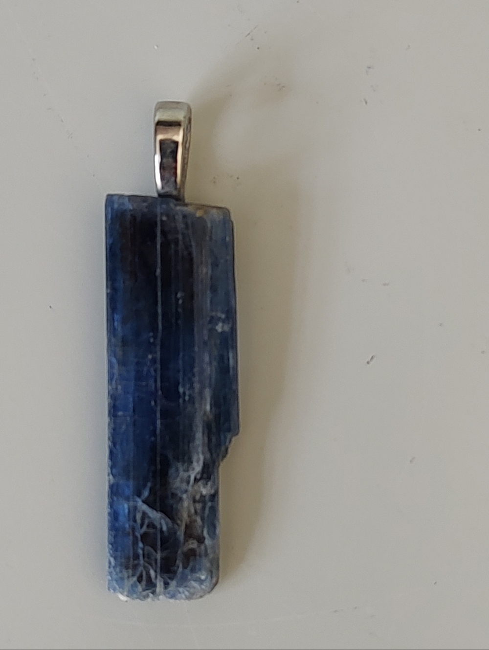 Rough Blue Kyanite Pendant
